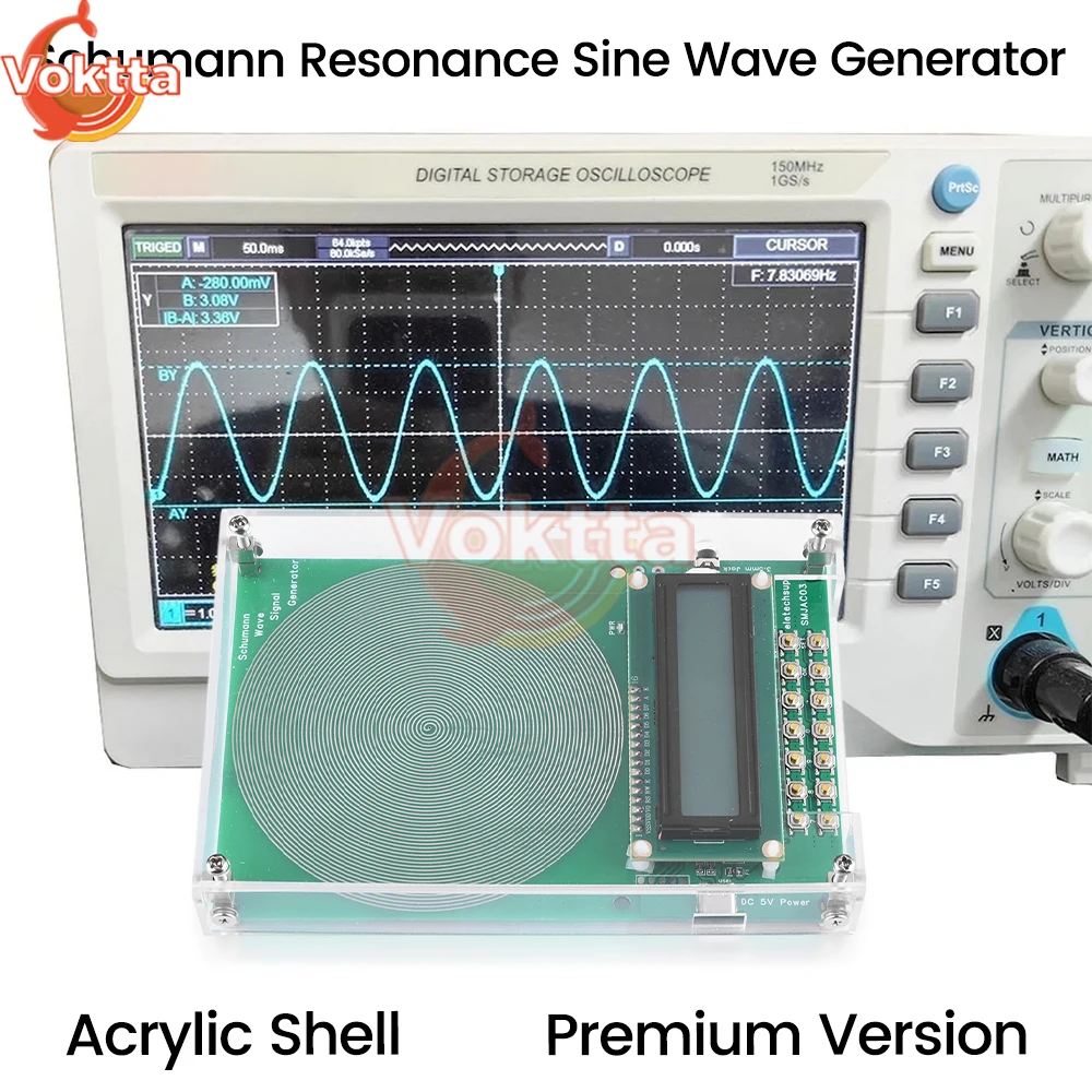 Imagem -02 - Gerador de Onda Schumann Pure Sine Gerador de Sinal fm Ressonador de Áudio Gerador de Pulso Sine dc 415v 7.83hz 0.01hz-100000hz