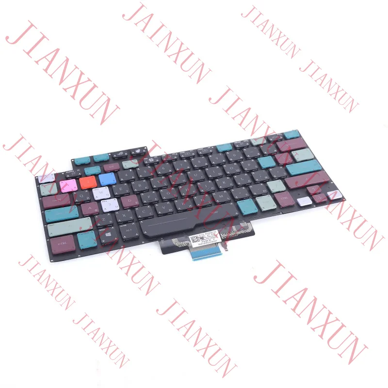 S+RU Laptop Keyboard For ASUS GA401 G14 with Colorful Keycaps and Backlit