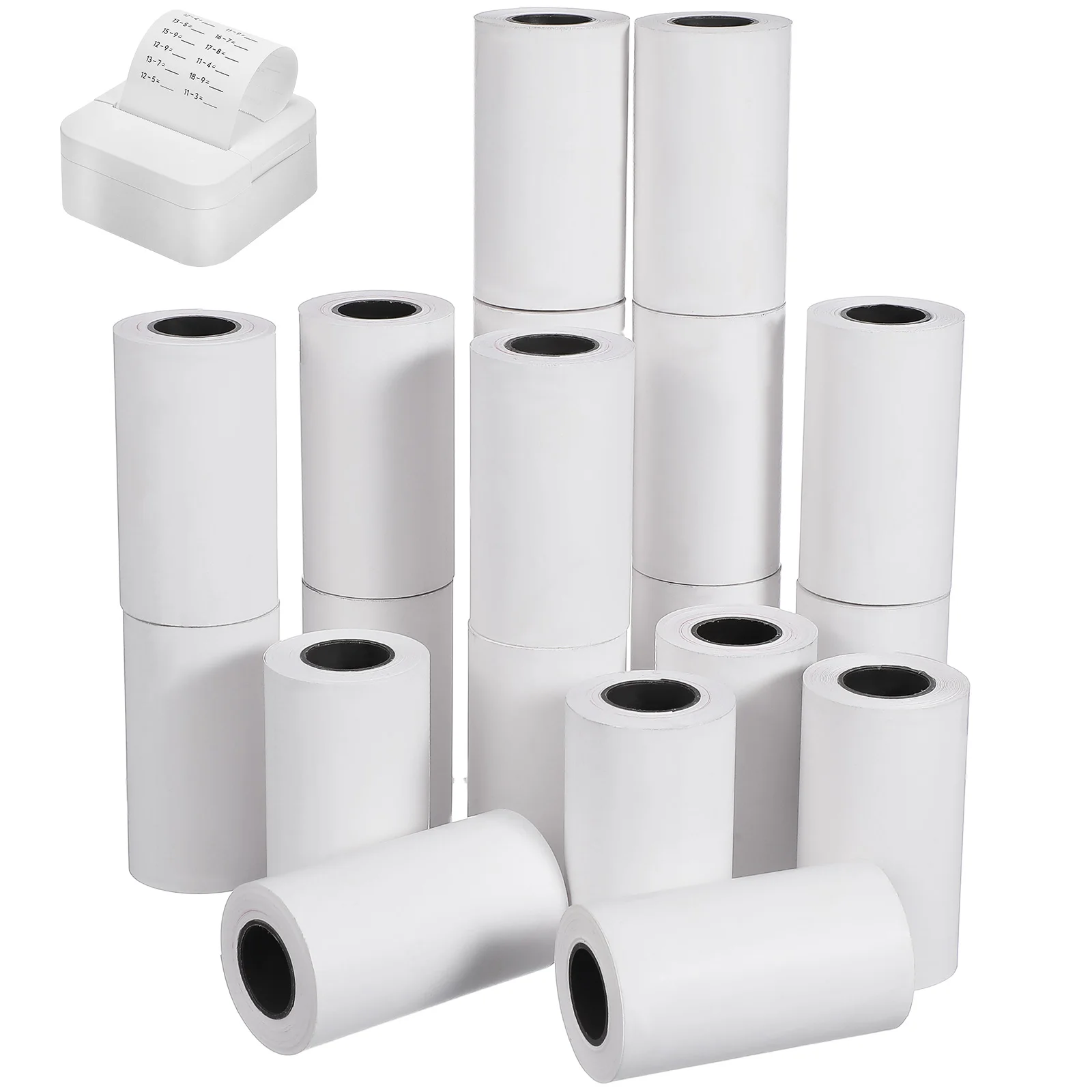 

20pcs Thermal Rolls Smooth For Cash Register Credit Card Machine Printable Receipt Paper Supermarket Office Use Till Roll