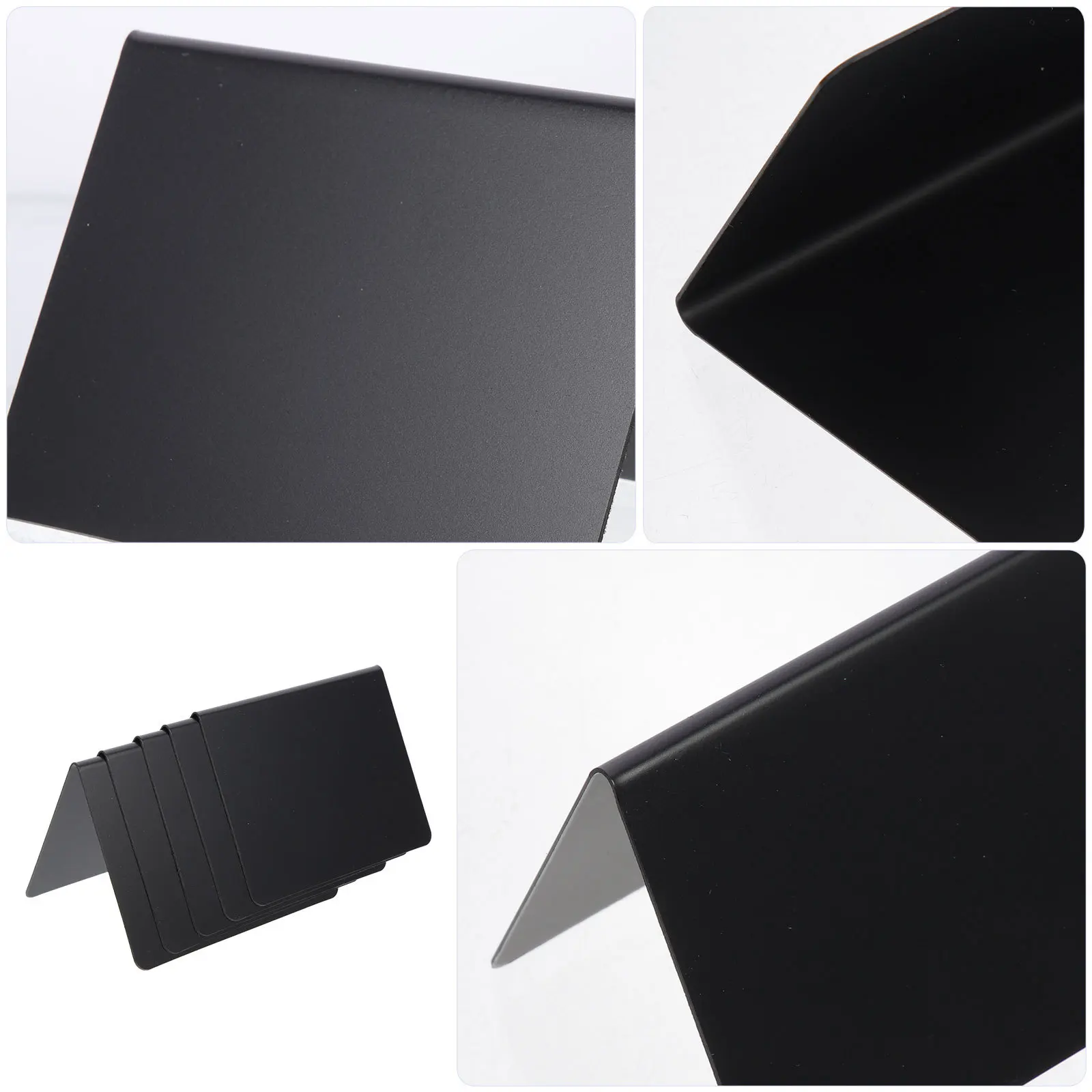 10Pcs Creative Chalkboard Signs Desktop Acrylic Memo Boards for Home Office Cafe Bar Easy Writable Display Sign Board