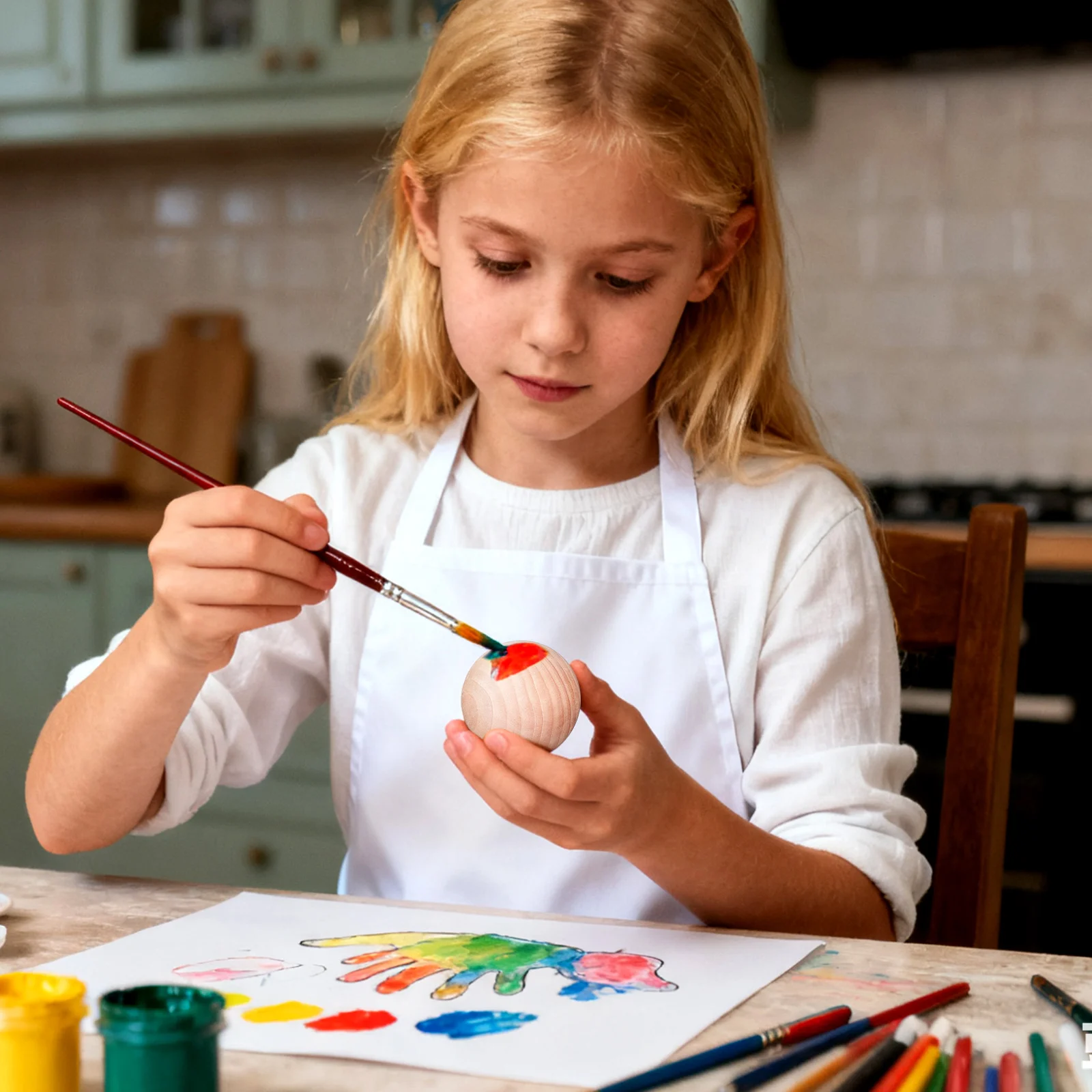 

Solid Hardwood Wooden Ball Round Smooth Surface Ideal for Painting Sketching DIY Crafts Wedding Birthday Decorations Wooden