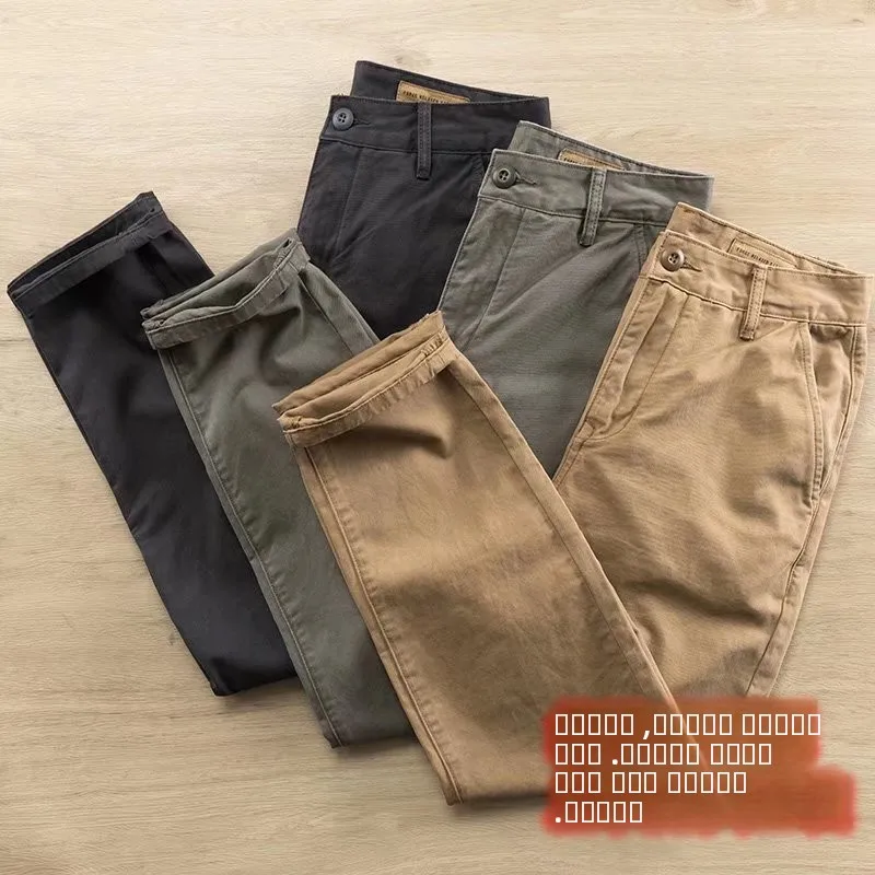 

Pure Cotton Workwear Pants Men's Labor Protection Anti-soiling Straight Leg Work Pants Durable Welding Repairing ian