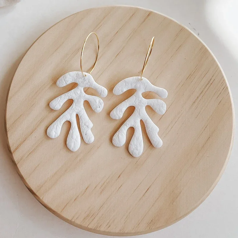 DIY Ocean Style Earring Jewelry Pendant Clay Molds Soft Pottery Earrings Polymer Clay Cutters Handmade Plant Earring Clay Tools