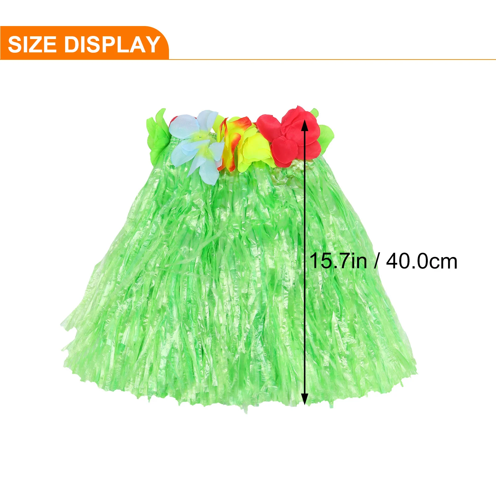 1 Zestaw Kostiumów dla Dzieci w Stylu Hawajskim Elastyczny Oddychający Biustonosz Jasny Wianek Opaska Bransoletka Idealny na Imprezę Kostiumową dla Dzieci