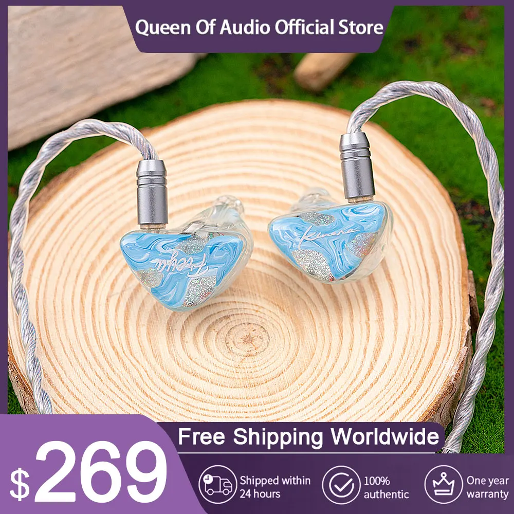 

New Kinera Freya 2.0 In Ear Earbusd 1DD+3BA Hybrid Driver Headphones Monitor Earphones With 0.78mm 2pin Cable IEMs HiFi Headest