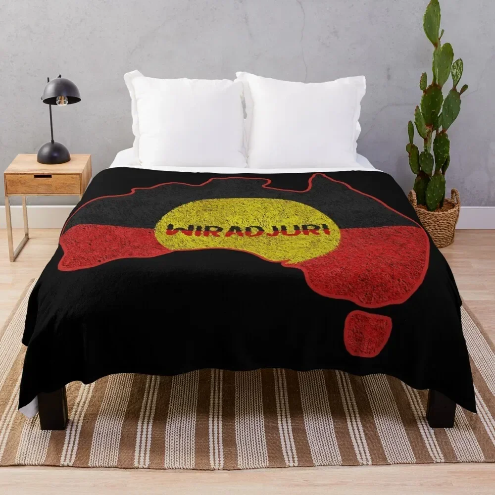 

Aboriginal Map Wiradjuri Throw Blanket valentine gift ideas Custom Blankets