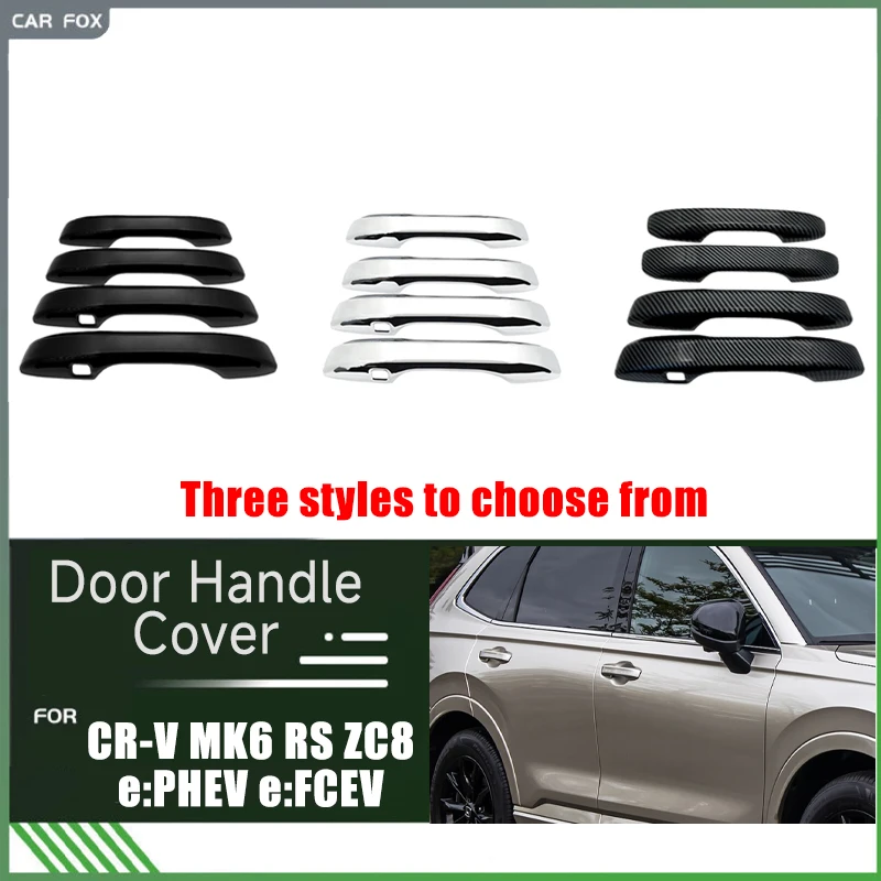 For Honda CR-V MK6 RS ZC8 e:PHEV e:FCEV 2022 2023 2024 Honda Breeze Door Handle Covers Stickers Gadget Protector Car Accessories