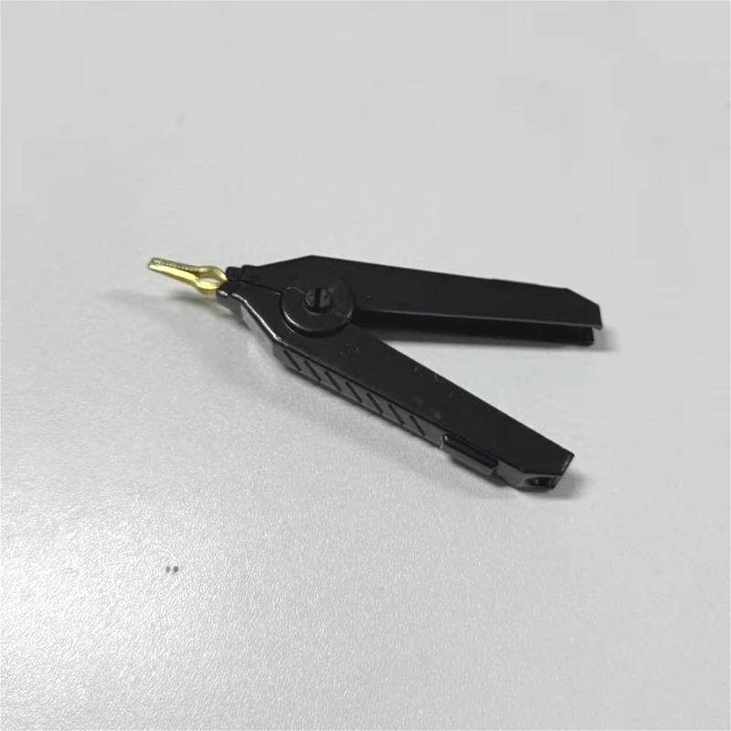20A Pure Copper LCR Kelvin Test Clip Crocodile Clip Positive and Negative Pole Flat Mouth Resistance Bridge Clip Duckbill Clip