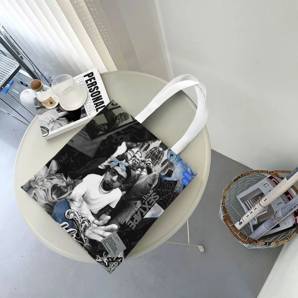 

Металлические сумки для покупок в стиле панк-рок Deftones, парусиновая большая сумка, складная сумка для девочек, дорожная сумка через плечо