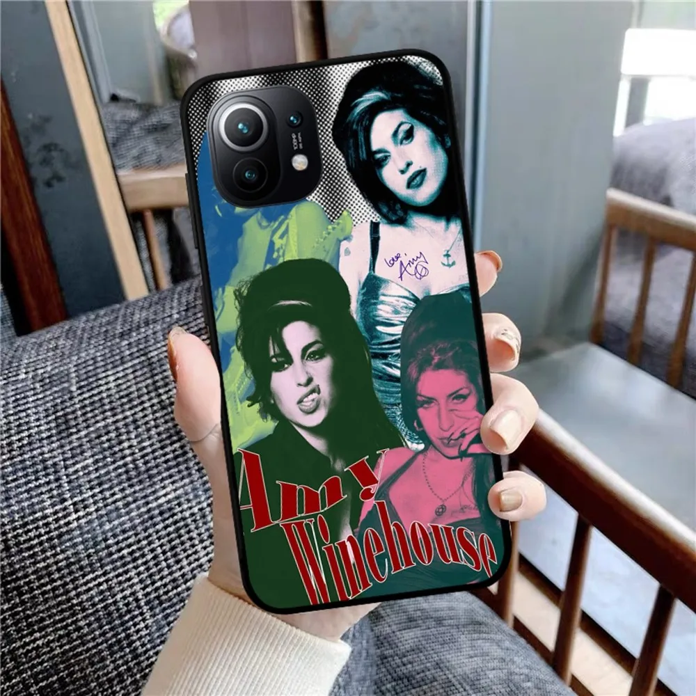 Amy Winehouse Phone Case For Xiaomi Mi 5X 8 9 10 11 12 Lite Pro 10T PocoX3pro PocoM3 Note 10 Pro Lite