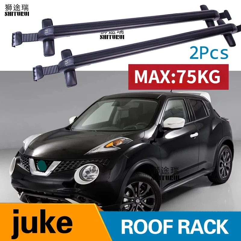 

SHITURUI 2Pcs Roof bars For Nissan JUKE 2010+ SUV Aluminum Alloy Side Bars Cross Rails Roof Rack Luggage Carrier