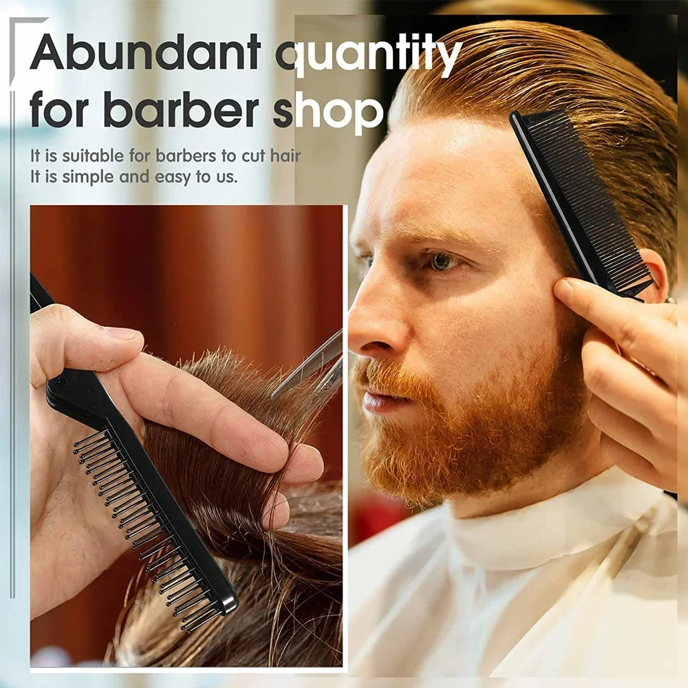 أمشاط الجيب متعددة الوظائف المحمولة نمط للطي مشط ملون مجعد تدليك الشعر مشط مكافحة ساكنة للطي اكسسوارات الحلاق #4