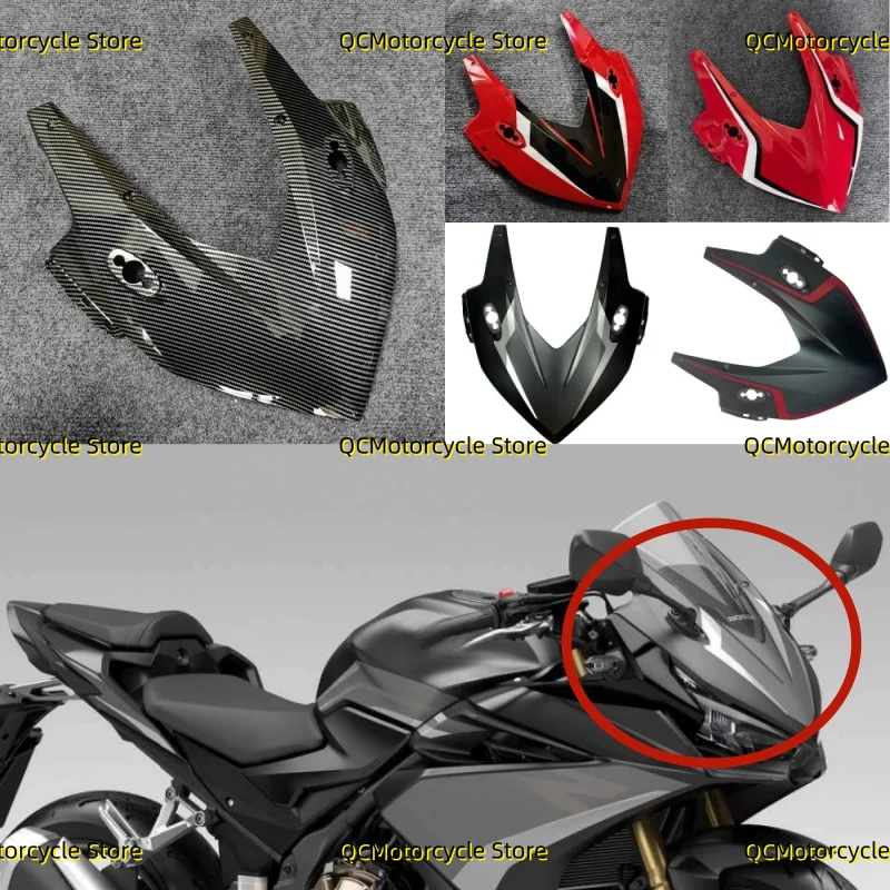 

Motorcycle Accessories Front Headlight Hood Fairing Panel Cover Nose Head Cowl Fit For HONDA CBR500R 2019-2023 CBR400R 2022-2023