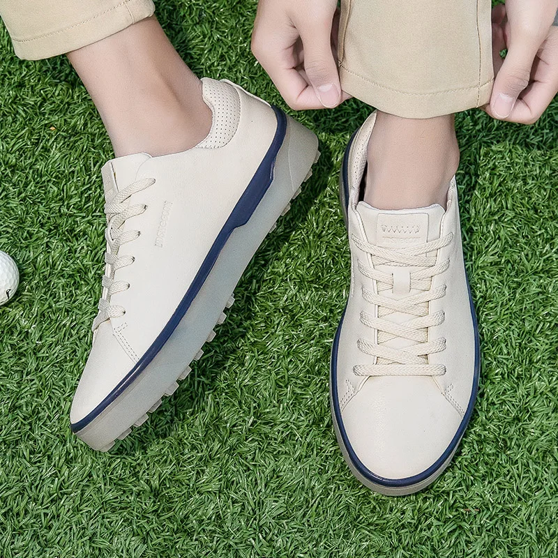 ゴルフシューズ男性防水通気性ゴルフスニーカー女性ゴルフスパイクレススニーカービジネスアウトドアスポーツ革ゴルフシューズ