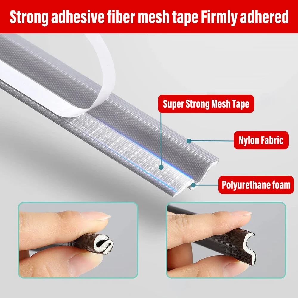 40 متر نافذة شريط عازل الطقس تجريد رغوة صوتية لانزلاق نافذة ختم الشريط مقاوم للماء الباب الفجوة حشو مشروع سدادة