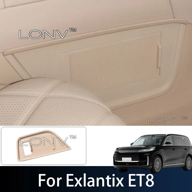 For Esteo Exlantix ET8 Exeed ET8 ABS Center Console Lower Privacy Cover Under Console Storage Divider Shade Interior Accessories