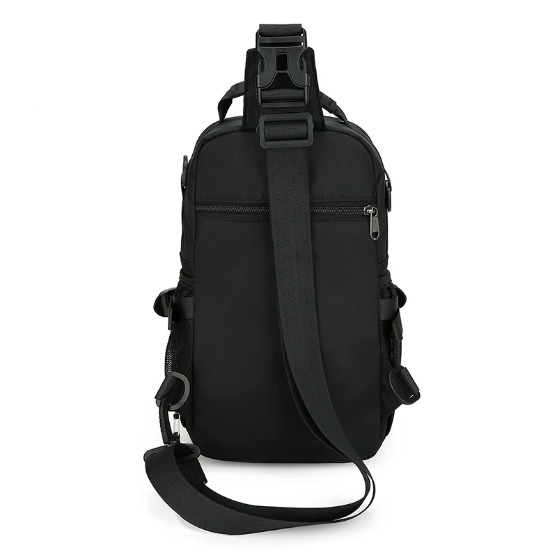 Neutrale funktionale modische Umhängetasche – Brusttasche, Einzelschulter, verstellbarer Schultergurt, perfekt für Reisen und Dai