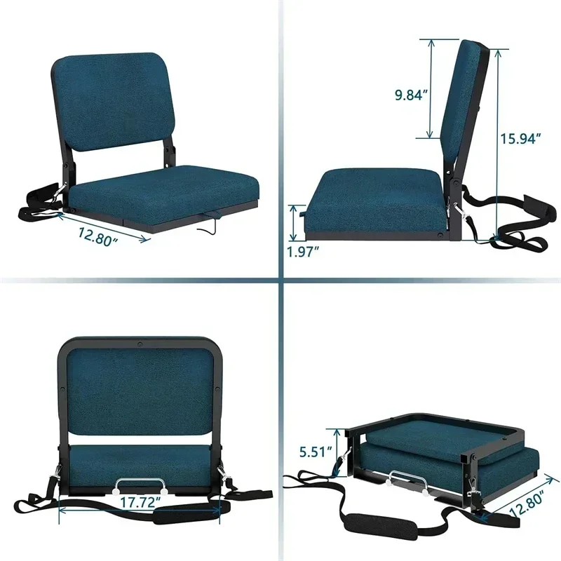 Hot SalesPortable Strap [Thick Sponge Comfortable] Outdoor Fishing Folding Seat