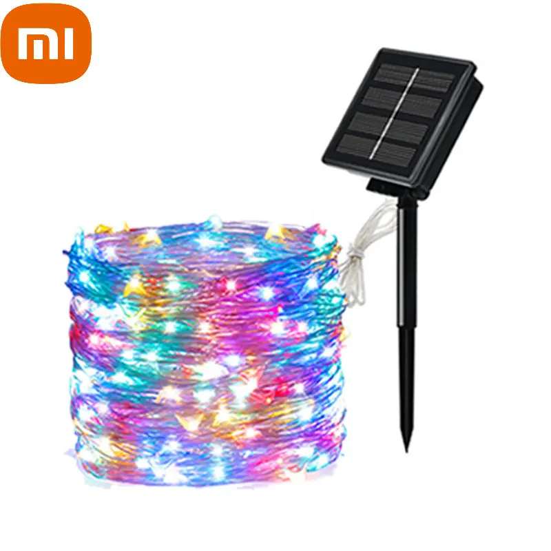 

Xiaomi 32m/22m/12m/7m Solar Led Light Outdoor Festoon Led Lamp Solar Garden Outdoor Fairy Garland String Christmas Decor