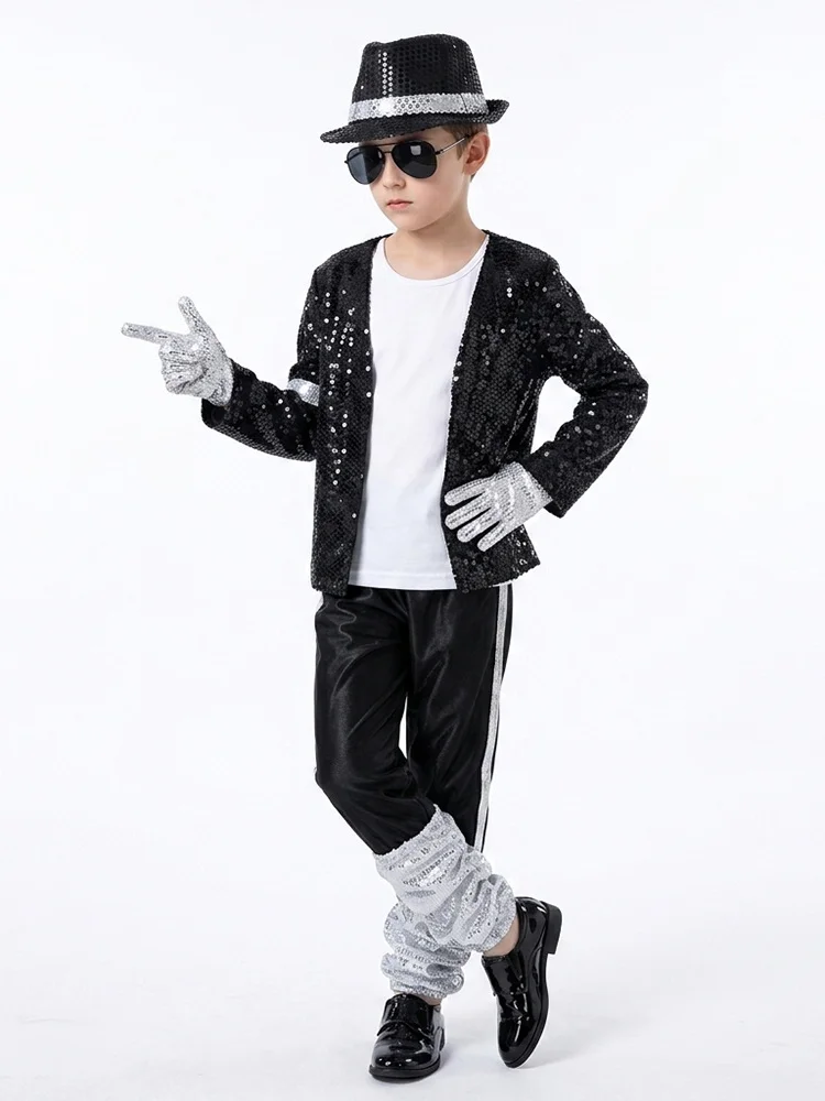 Halloween-Cosplay-Outfit für Show-Auftritte, Partys, Michael Jackson, Promi-Geburtstag, Karneval, Billie Jean, Popstar, MJ-Kostüm