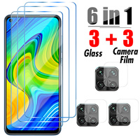 6in1 Protective Glass for Xiaomi Redmi Note 11 Pro 9 8 7 6 Screen Protector on Redmi Note 10 Pro 11S 10S 9S 11T 9A 10C Lens Film