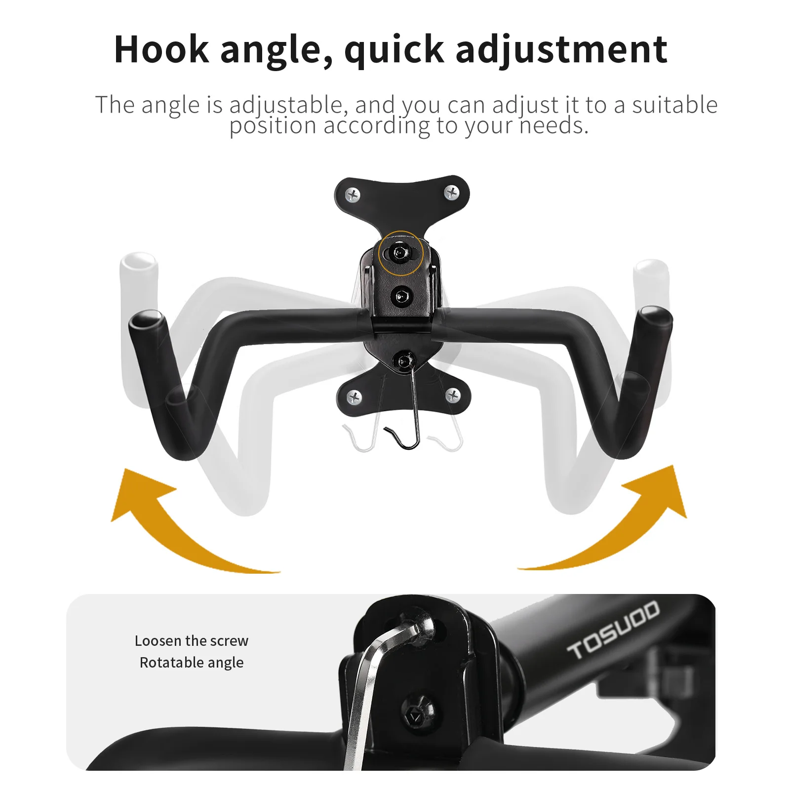 Adjustable Steel Bicycle Wall Rack 4