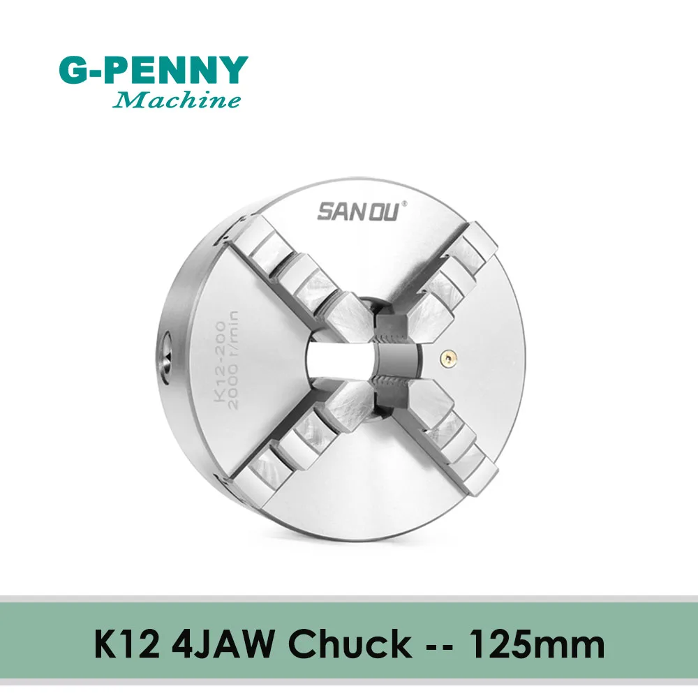 

K12 4 jaw 125mm Chuck self-centering manual chuck four jaw for CNC Engraving Milling machine CNC Lathe Machine