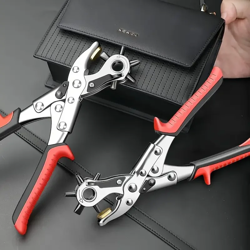 AIRAJ Belt Punch Pliers Leather Hole Puncher Hand Tool for Watchband Strap