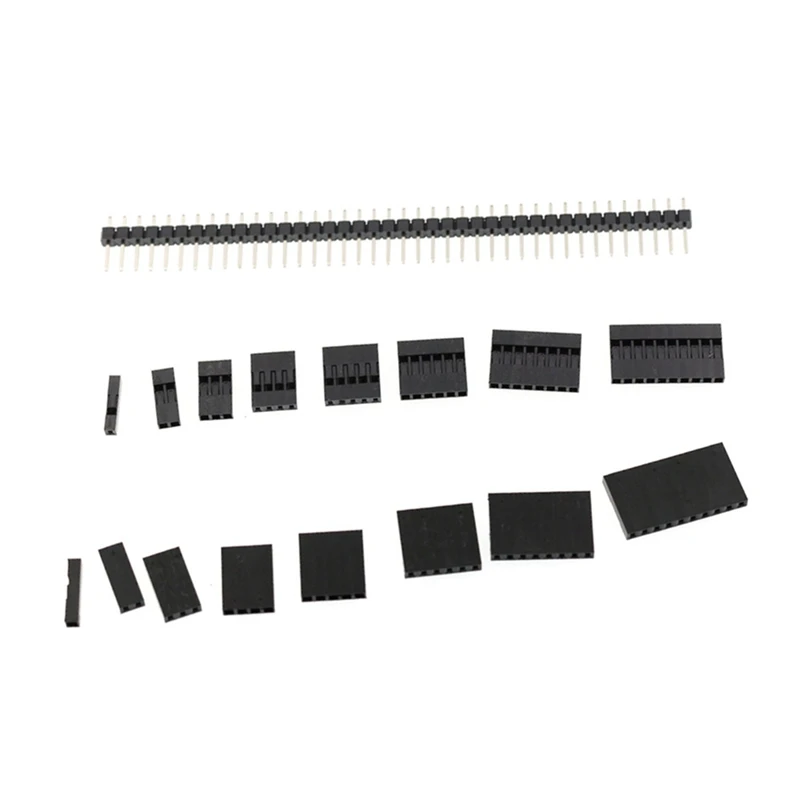 1450Pcs Dupont Connector 2.54Mm, Dupont Connector Kit PCB Headers Male Female Pins Electronics, Terminal Connector Kit