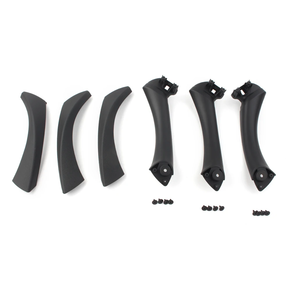 Car Inner Door Panel Handle Pull Trim Cover 6PCS/SET For BMW 3 Series E90 E91 2004-2008 2009 2010 2011 2012 2013 2014 RHD Only