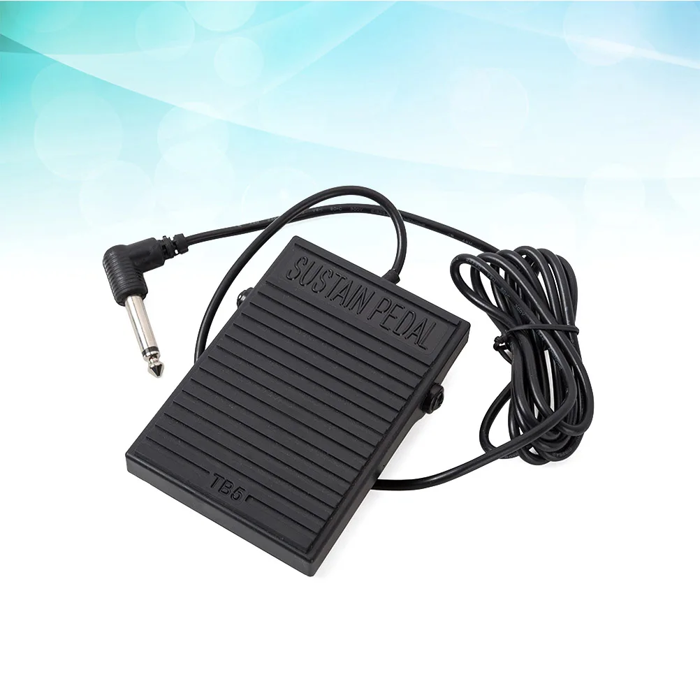 

s Black Universal Sustain Pedal Foot Controller for Electronic Piano Keyboard Instruments Sturdy Compatible High Grade