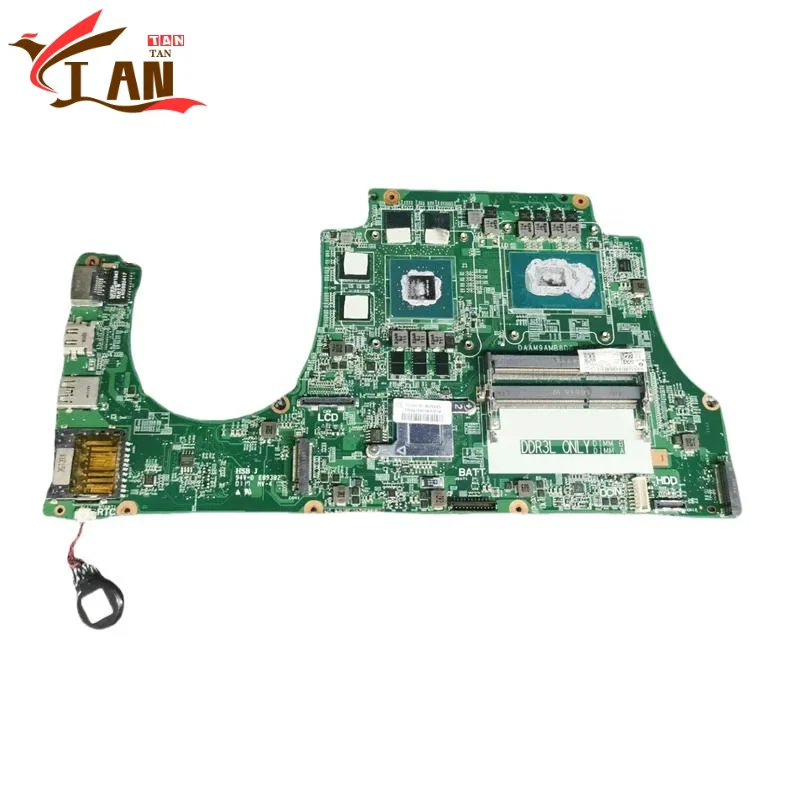 

DAAM9AMB8D0 For Dell 7559 Laptop Motherboard CN-0NXYWD 0NXYWD NXYWD CPU:I5-6300HQ GPU:GTX960M 4GB Mainboard 100% Fully Work Tan