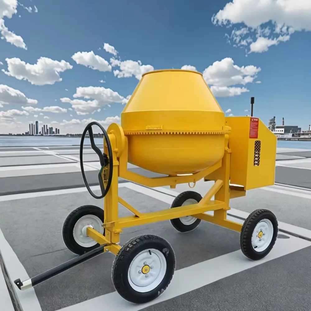 

Портативный подвижный бетономешалка для цементного раствора, вертикальный барабанный миксер, небольшой миксер для подачи, прочный электрический бетонный смеситель для строительства