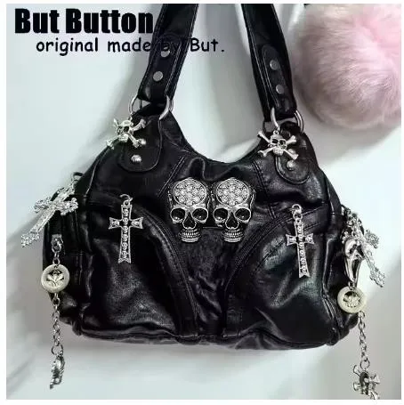 Women Y2K Girl Vintage Harajuku Full of Chains Gothic Rivet Spike