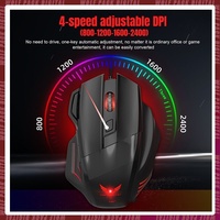 Zerodate Esports Pubg Game Usb Wired Mechanical Mouse 7key Hybrid Light Desktop Computer Laptop Peripheral Universal Mouse Gift