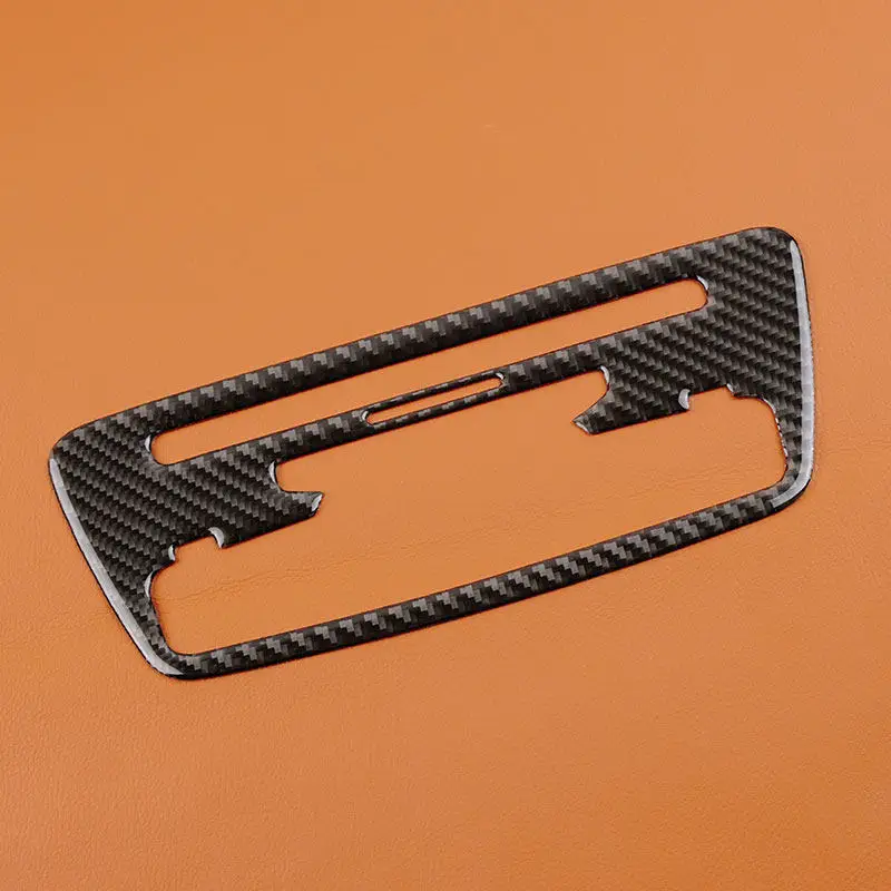 For Audi Q3 2013-2018 Carbon Fiber Car Center CD Control Panel Frame Decoration Sticker Car Interior Tuning Accessories Trim