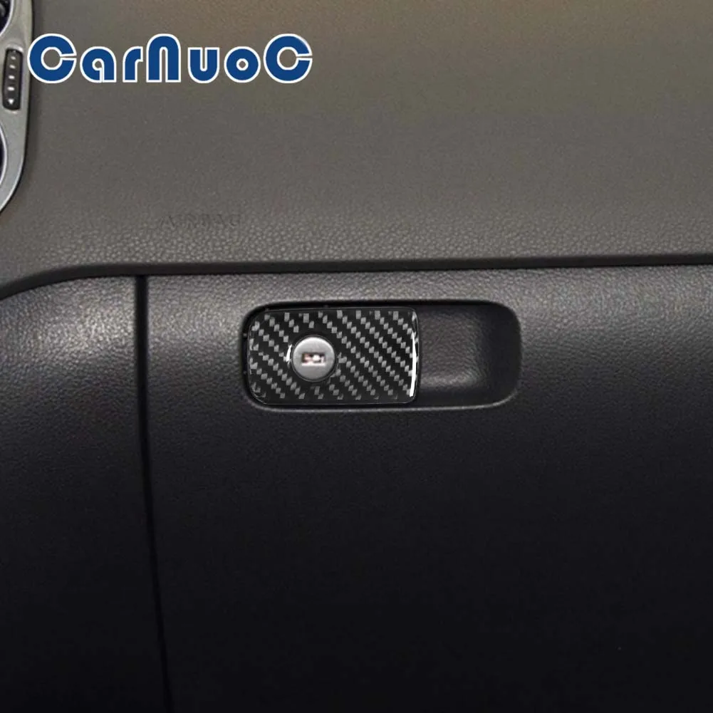 

Carbon Fiber Sticker Glove Box Decorative Cover Trim For Volkswagen Tiguan 2013 2014 2015 2016 2017 Car Interior Accessories