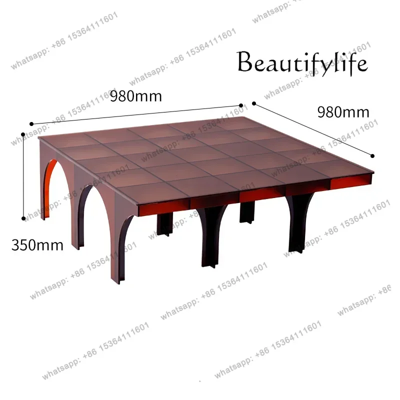 Nordic Style Acrylic Tea Table Household Minimalist Square Table