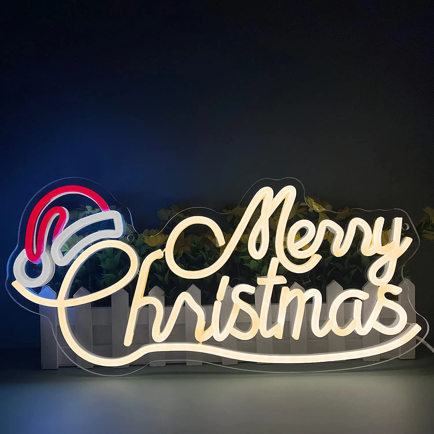 

Merry Christmas LED Neon Sign Light Wall Neon Sign Bedroom Decor Hanging Night Lamp Home Party Holiday Decoration Xmas Gift