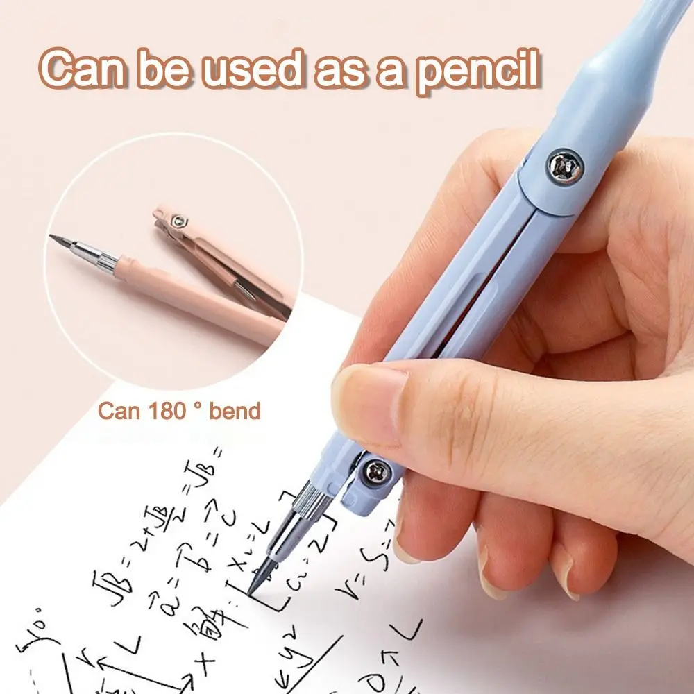 3-in-1 Compass Ruler Set Stationery Set Measuring Ruler Function Ruler Mathematics Pencil Compass Kit School Office