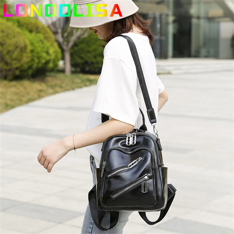 Fashion Women Backpack Designer PU Leather Travel Rucksack Casual Shoulder Bags High Quality School Bags for Teenagers Girls New