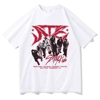Ate Chk Chk Boom T-shirt Korean Fashion Women's Aesthetic Hip Hop Retro T-shirt High Quality Retro Casual Cotton Y2K T-shirt