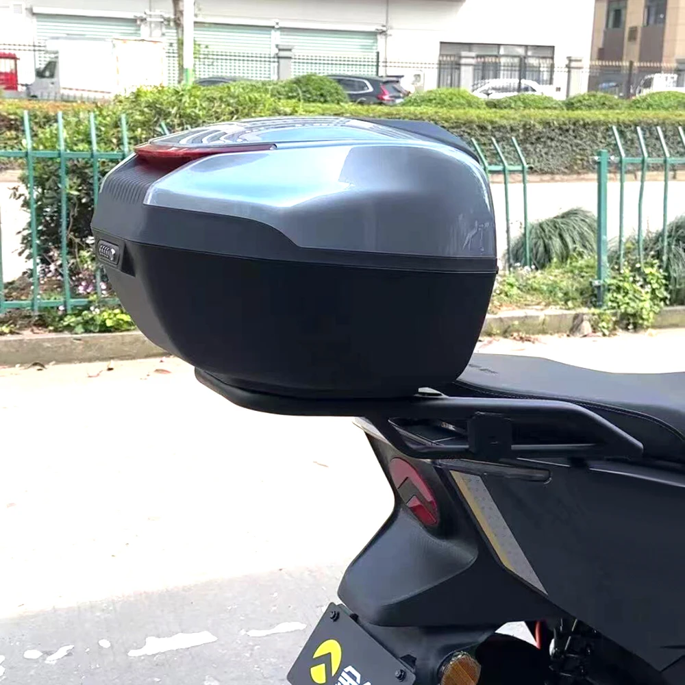 Scooter Top Case Moto Top Box Motorcycle Rear Trunk with light Motorcycle Storage Box Motorbike Tail Trunk for Helmet