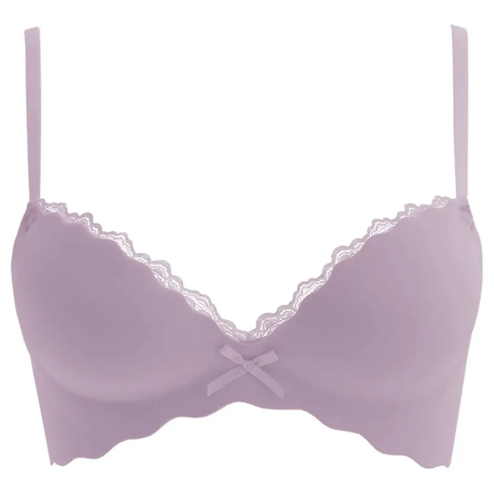 Ladies Seamless Wireless Lace Bra S-XL Push‑Up Lift For Small Bust, No Empty Cup Soft Comfort Sexy Daily Wear Intimates Lingerie