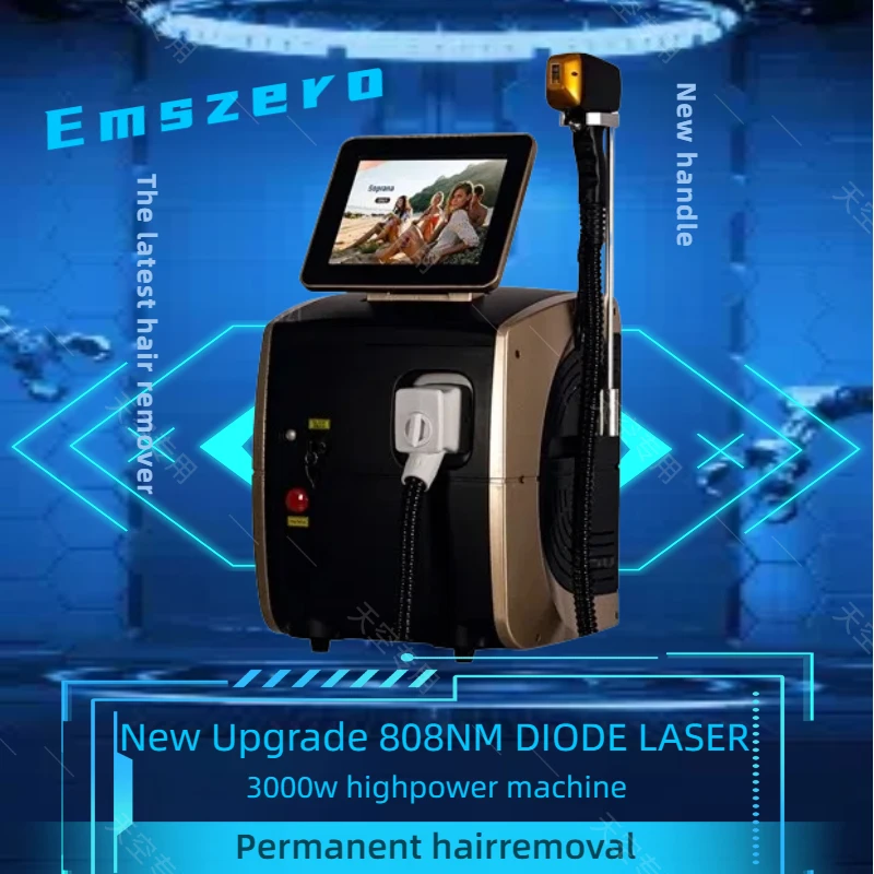 

Diode Ice Titanium Professional Laser Body Hair Removal Machine 2024 Portable 808 755 Alexandrite Device 3 waves Permanent