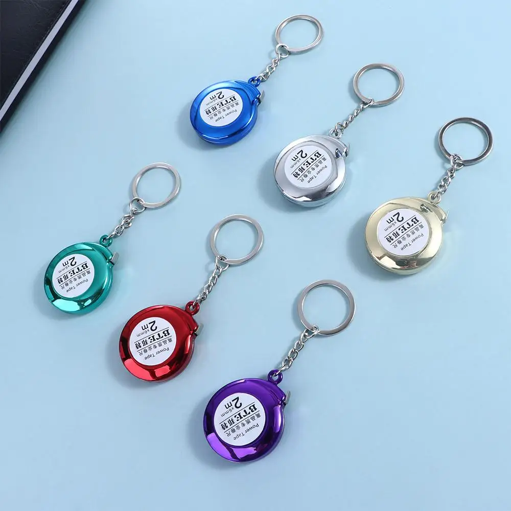 Pocket Roulette Retractable Ruler Mini Multipurpose Measure Tape Keychain Delicate Steel Tape Measure Centimeter