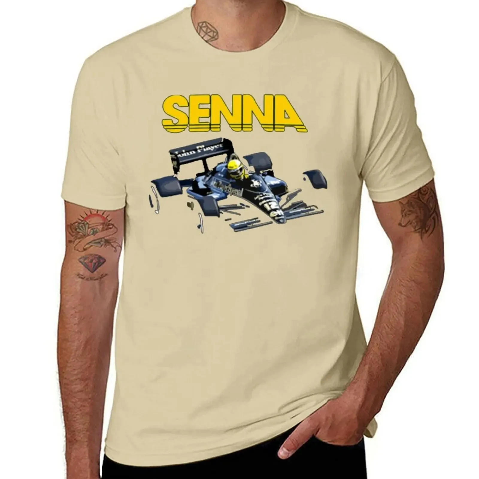 2024  Ayrton Senna F1 Race Raer 2 T-shirt Fresh Move T-shirts Graphic Cool Home Novelty USA Size