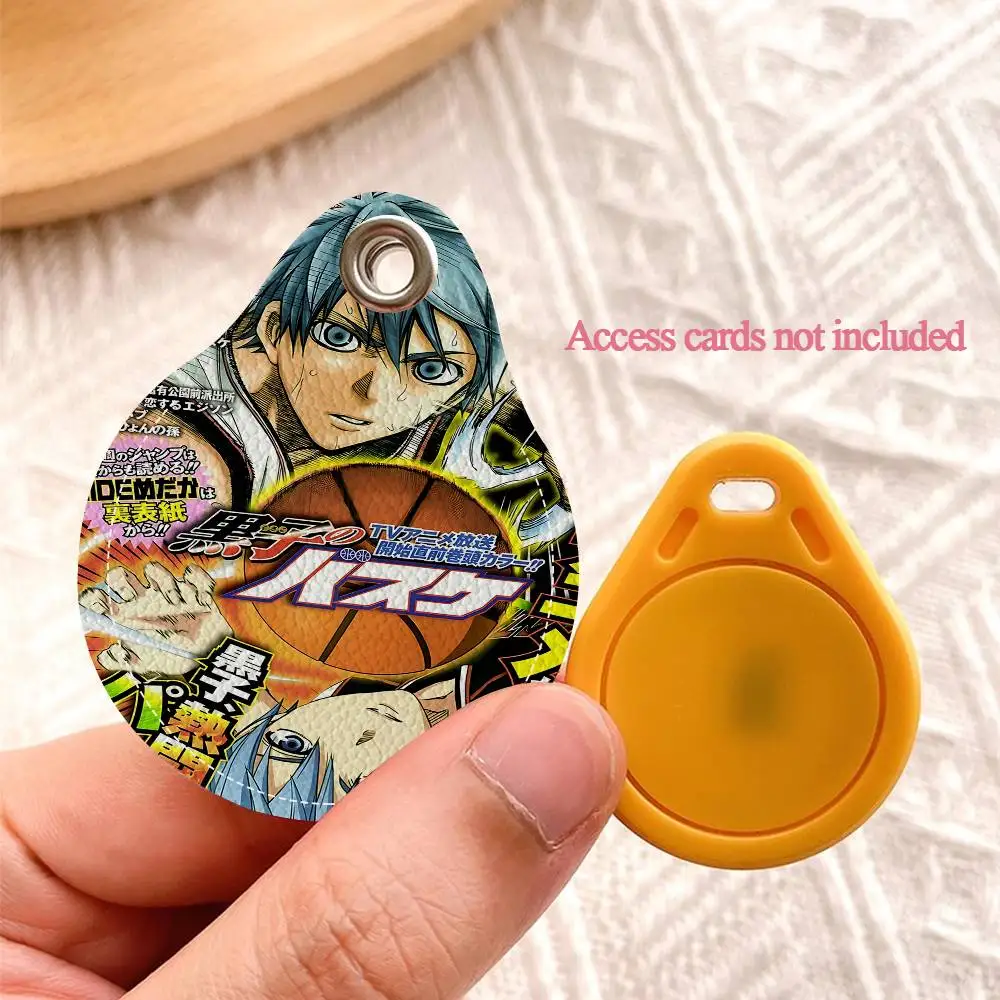 Anime Kurokos Basketball Creative Cartoon Pattern Sensitive Access Card Protective Sleeve Keychain Fashion Decorative Pendant