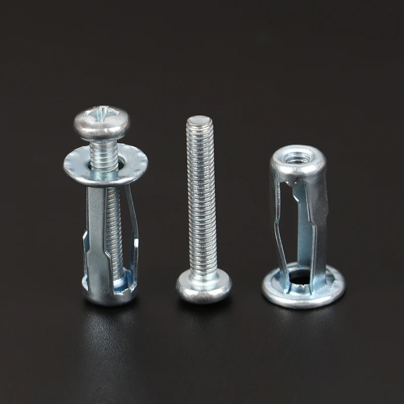 

10 Sets M4/M5/M6 Jack Nuts Car Metal Screw Petal Nuts With Screw For Hollow Wall Iron Skin