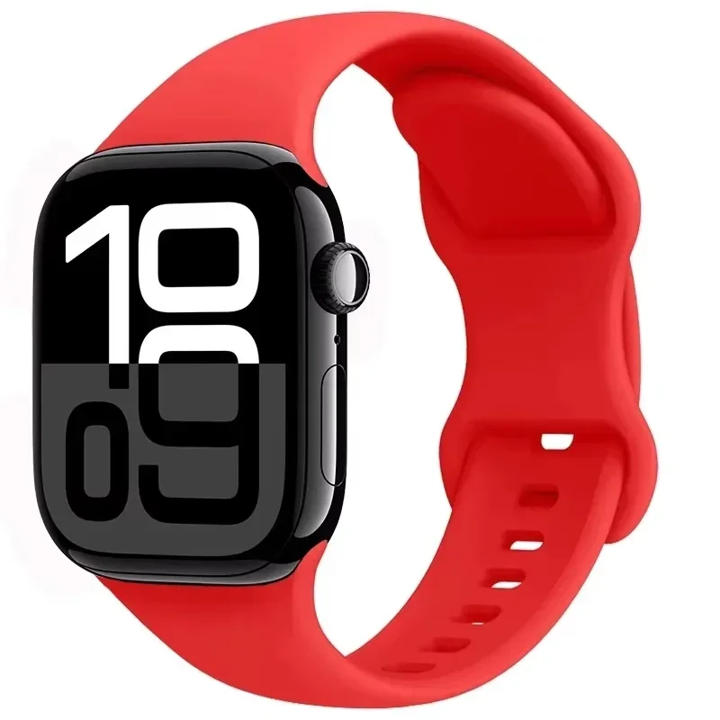 Pulseira de silicone para apple watch band 10 46mm 42mm 9 8 7 45mm 41mm ultra 2 49mm pulseira iwatch 6 5 4 se2 44mm 40mm cinto